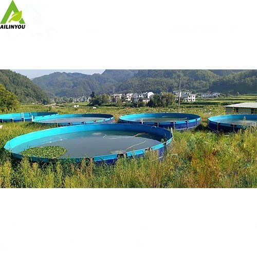 High Quality Galvanized Round Frame Water Tank Round Fish Farming Tank Tarpaulin Cheaper Price Customized Size