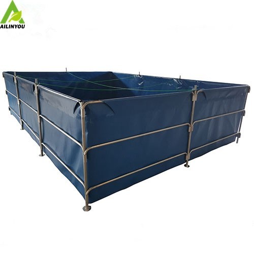 Factory Aquaculture Pvc Tarpaulin Fish Farm Tank Pond Canvas Fish Farming Tank Agricultural Farm Aquarium