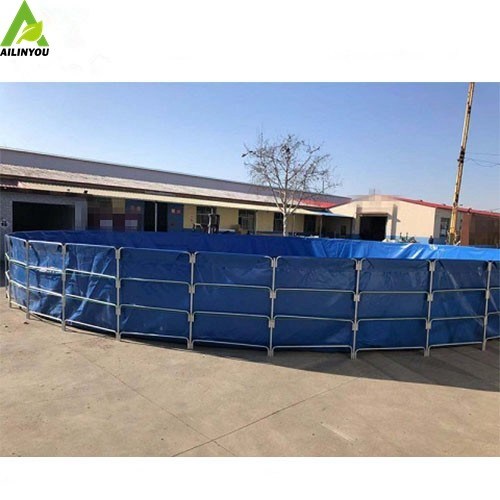 Manufacturer Hot Sale Galvanized Water Tank 20000 Liter Mobile Biofloc Tanks For Fish farming  Aquaculture
