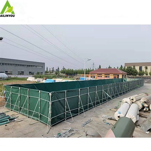Waterproof  PVC Canvas Fish Tank Farming Round  Foladable PVC Tarpaulin Tank Fish Pond