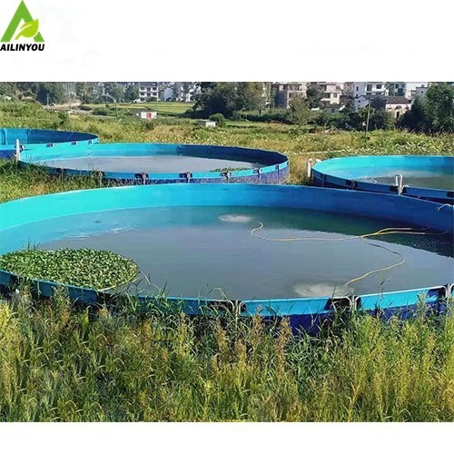 Custom  Outdoor Fish Ponds for Fish Farming 40000L Best Quality Fish tank  With  Galvanized Steel Frame