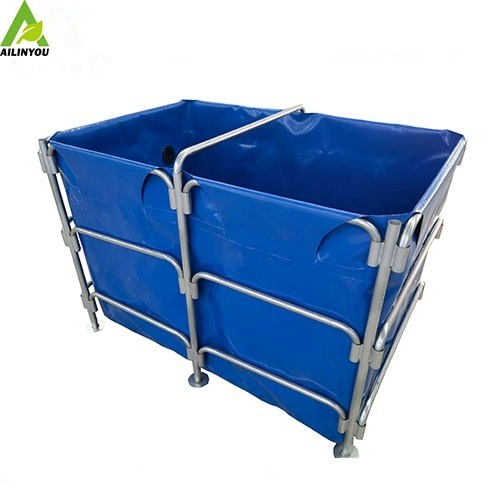 Durable Fish pond Recirculting System  Flexible Tarpaulin Fish Farming Breeding Tanks for sale