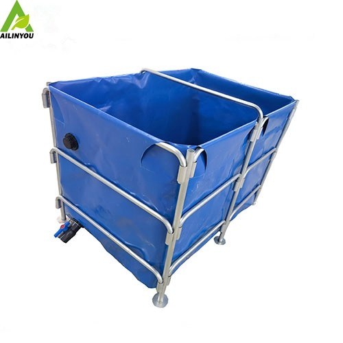 China  Manufacturer Plastic Aquaculture Round Fish Farming Tanks Tarpaulin  Fish Farming Tank