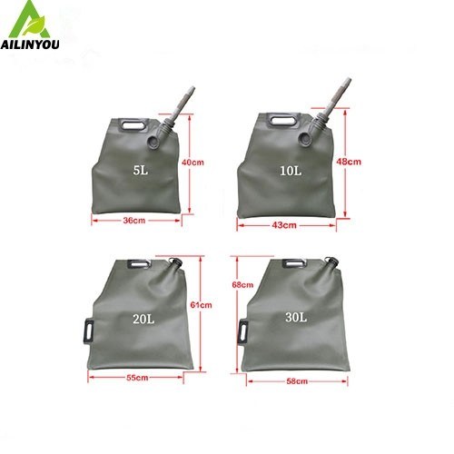 5L 10L 20L Portable  TPU Green Gasoline Fuel Tank Diesel Durable Motorcycle Fuel Bag  Jerry Can
